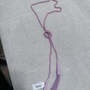 Kendra Scott Lavender Knotted Lariat Necklace with Tassels